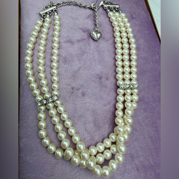 Vintage Carolee Pearl Choker Necklace - Picture 4 of 4